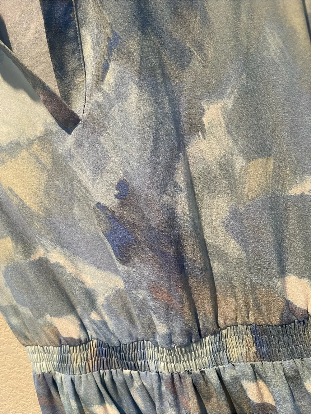 Wildfox Blue Tiered Ruffle Mini Dress